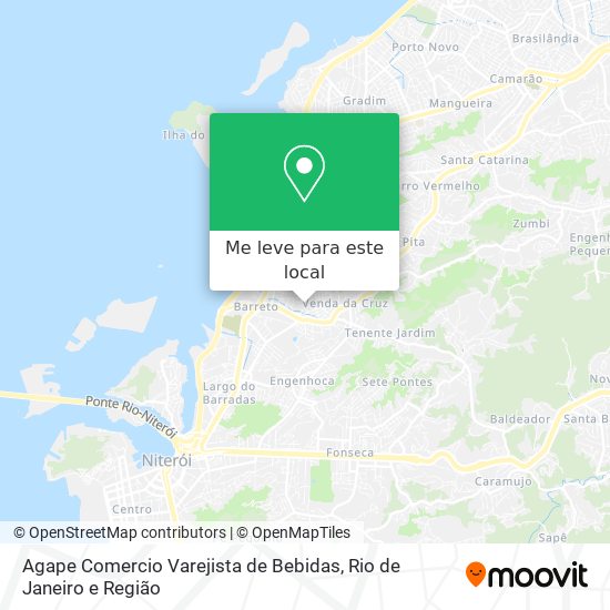 Agape Comercio Varejista de Bebidas mapa