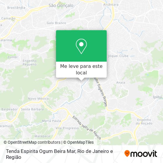 Tenda Espirita Ogum Beira Mar mapa