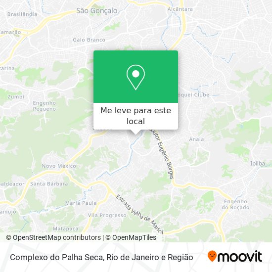 Complexo do Palha Seca mapa