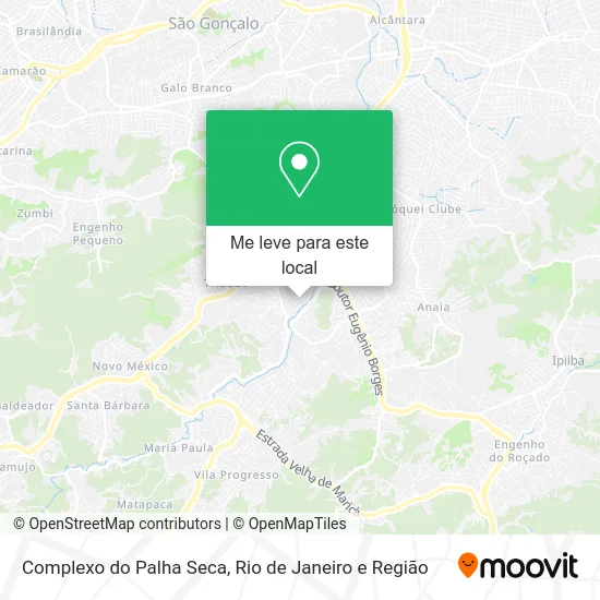 Complexo do Palha Seca mapa