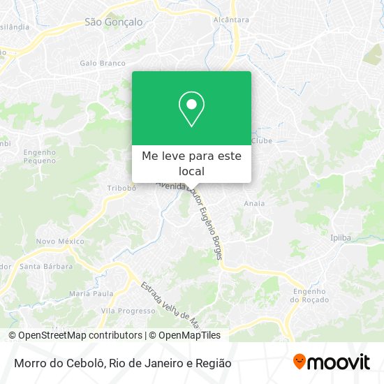 Morro do Cebolô mapa