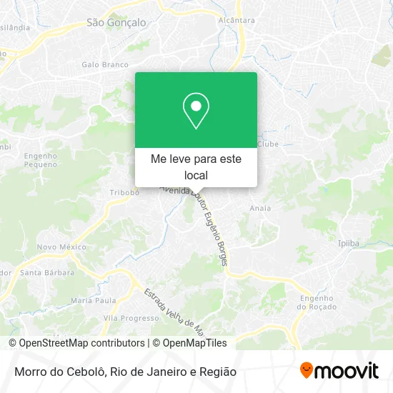 Morro do Cebolô mapa