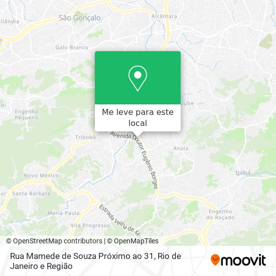 Rua Mamede de Souza Próximo ao 31 mapa