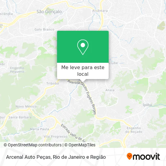 Arcenal Auto Peças mapa