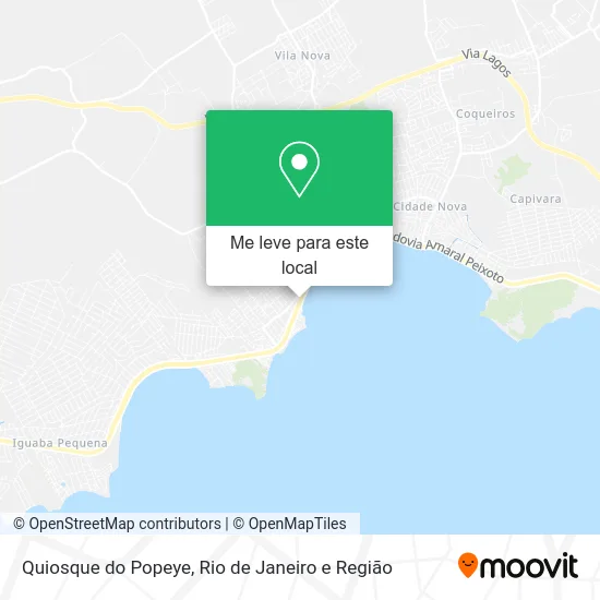 Quiosque do Popeye mapa