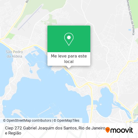 Ciep 272 Gabriel Joaquim dos Santos mapa