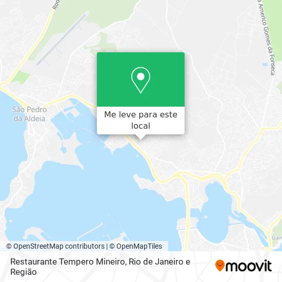 Restaurante Tempero Mineiro mapa