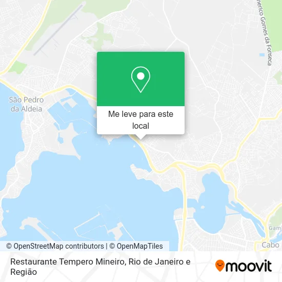 Restaurante Tempero Mineiro mapa