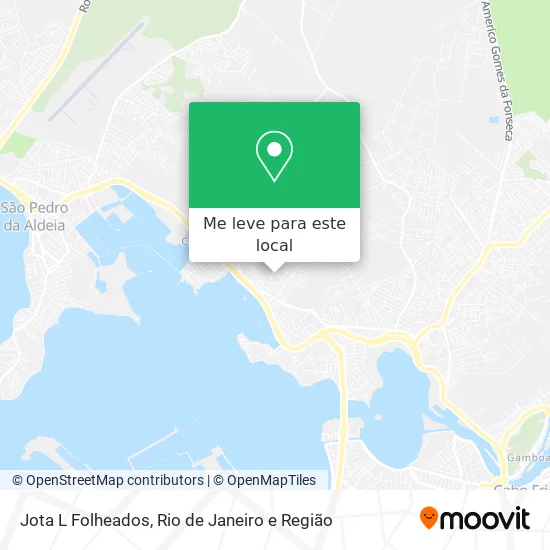 Jota L Folheados mapa