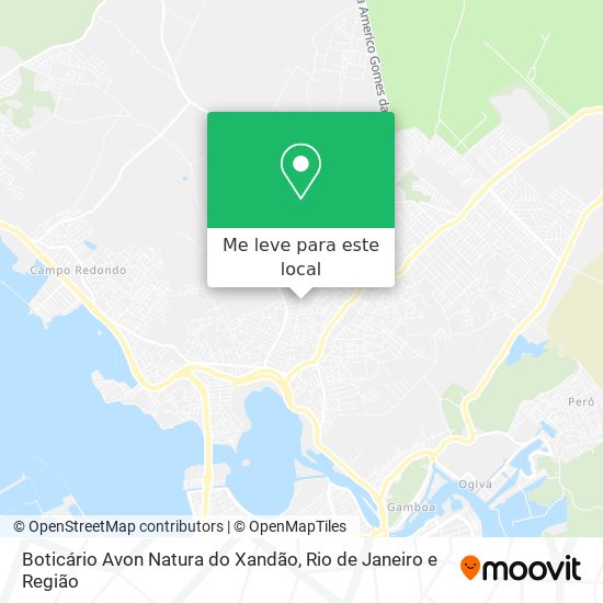 Boticário Avon Natura do Xandão mapa