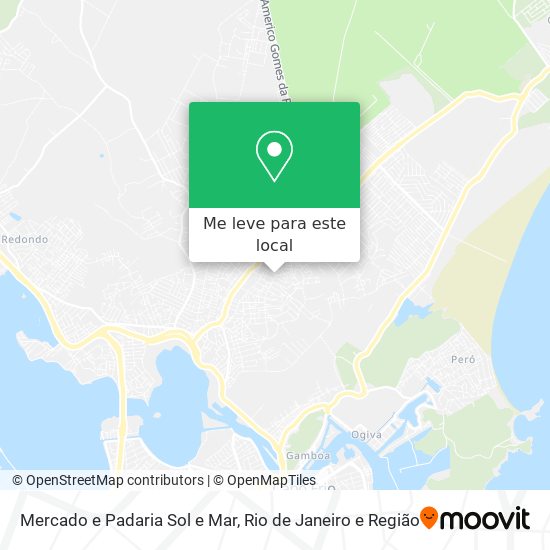Mercado e Padaria Sol e Mar mapa