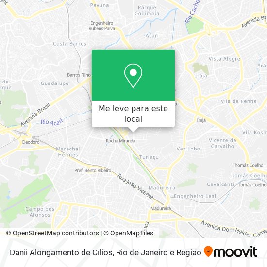 Danii Alongamento de Cílios mapa