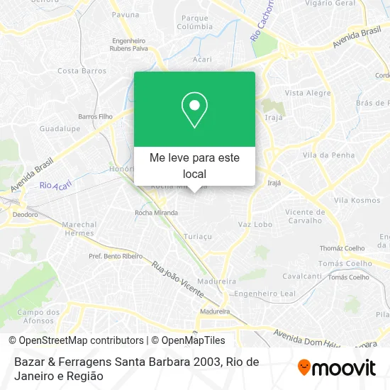 Bazar & Ferragens Santa Barbara 2003 mapa