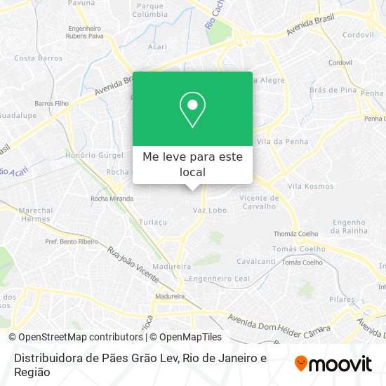 Distribuidora de Pães Grão Lev mapa