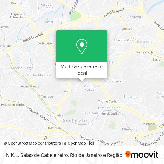 N.K.L. Salao de Cabeleireiro mapa