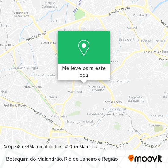 Botequim do Malandrão mapa