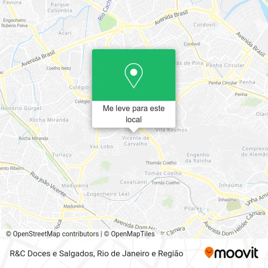 R&C Doces e Salgados mapa