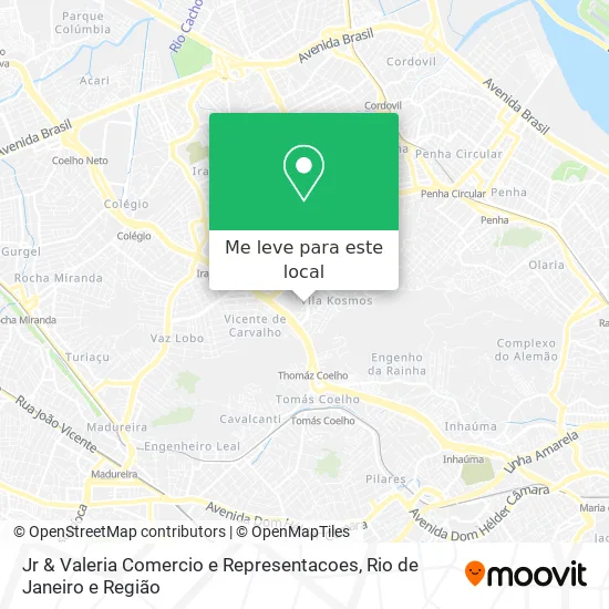 Jr & Valeria Comercio e Representacoes mapa