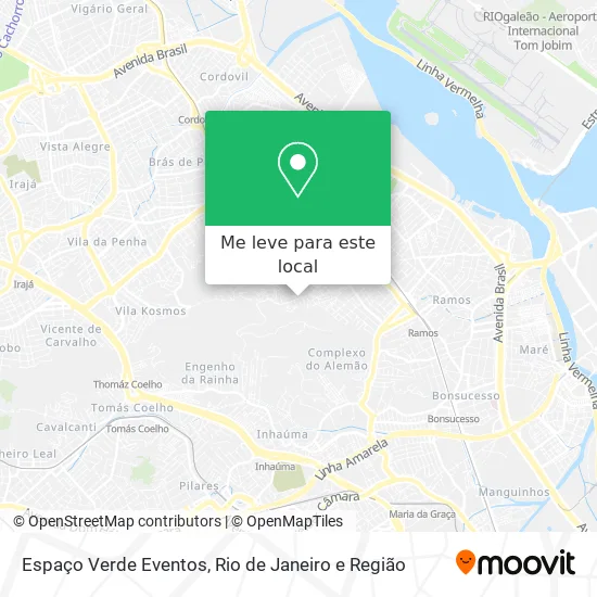 Espaço Verde Eventos mapa