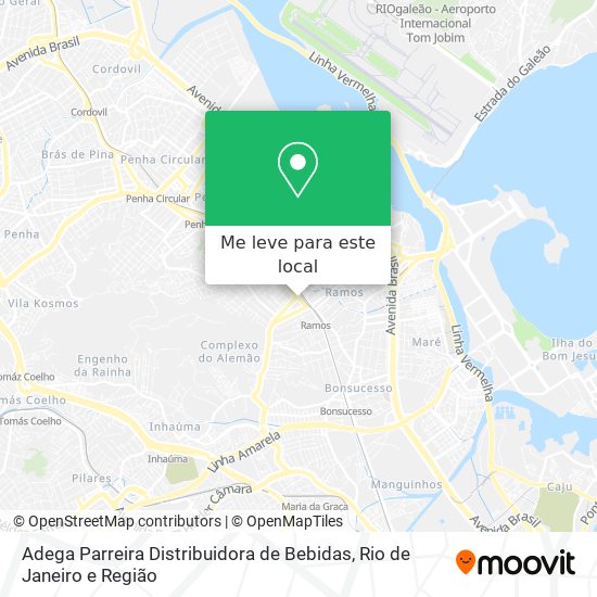 Adega Parreira Distribuidora de Bebidas mapa