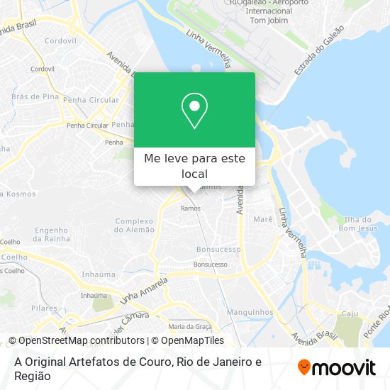 A Original Artefatos de Couro mapa