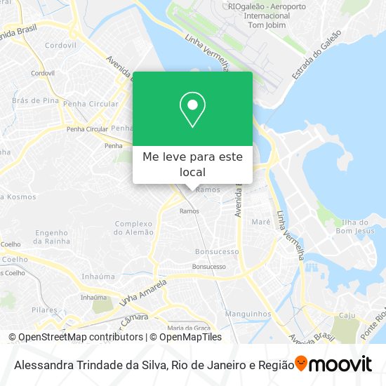 Alessandra Trindade da Silva mapa