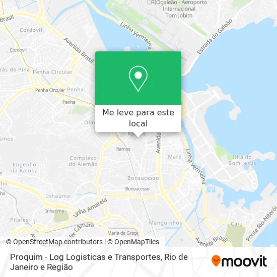 Proquim - Log Logisticas e Transportes mapa