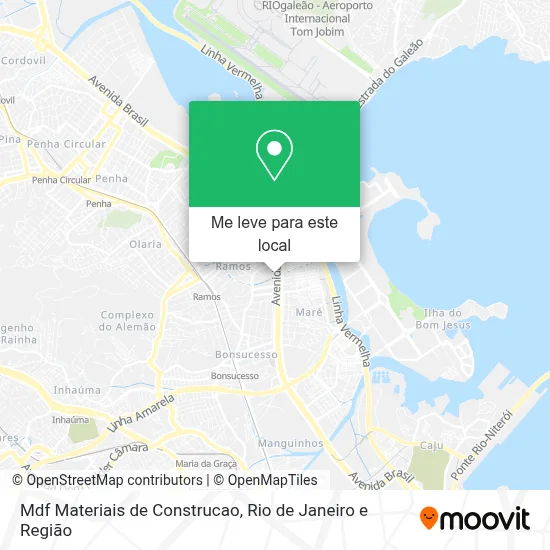 Mdf Materiais de Construcao mapa