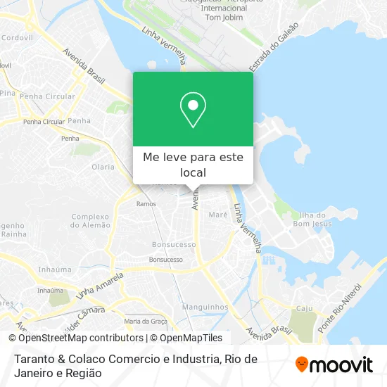 Taranto & Colaco Comercio e Industria mapa