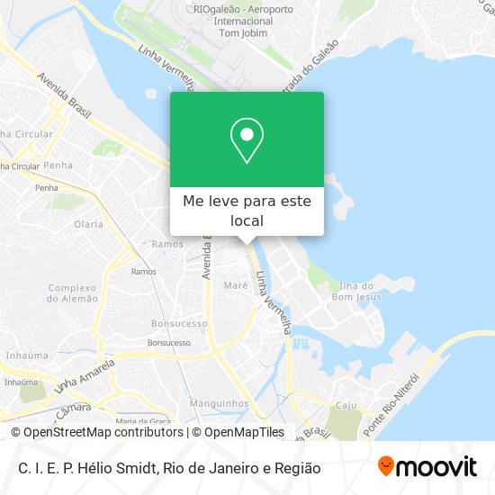 C. I. E. P. Hélio Smidt mapa