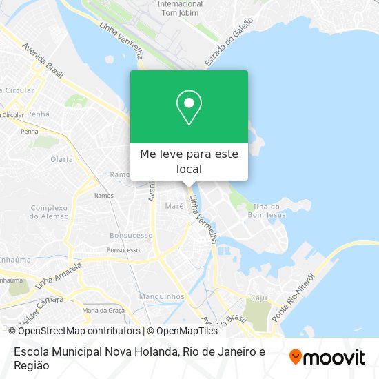 Escola Municipal Nova Holanda mapa