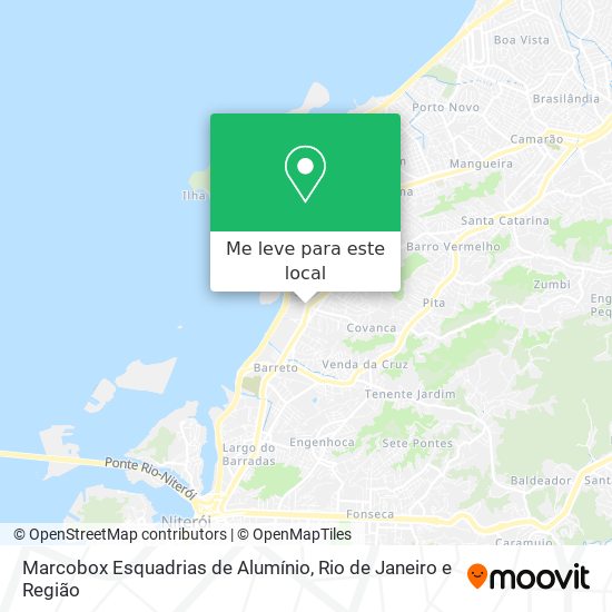 Marcobox Esquadrias de Alumínio mapa