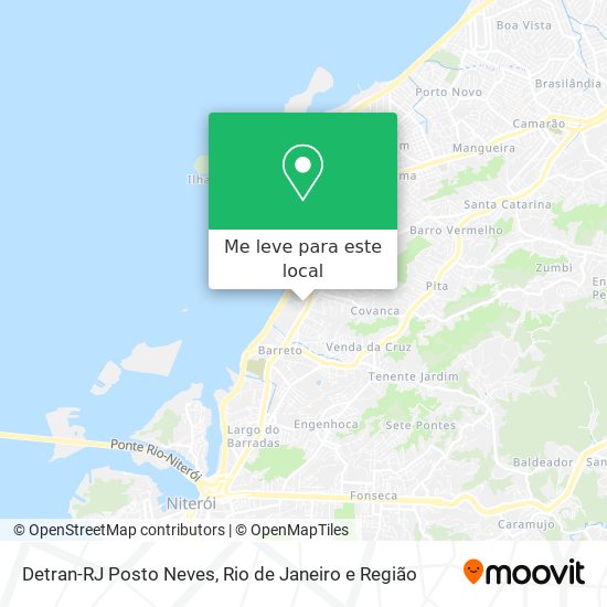 Detran-RJ Posto Neves mapa