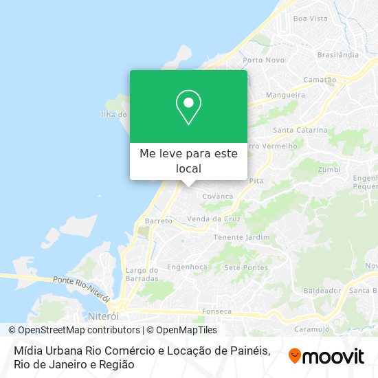 Mídia Urbana Rio Comércio e Locação de Painéis mapa