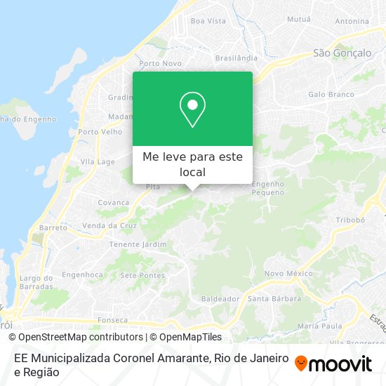 EE Municipalizada Coronel Amarante mapa