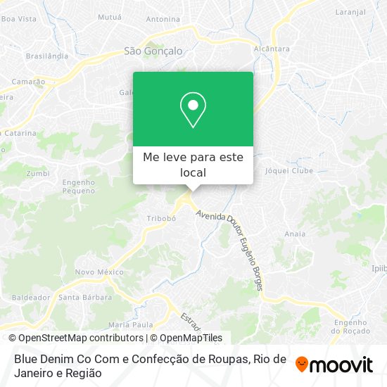 Blue Denim Co Com e Confecção de Roupas mapa