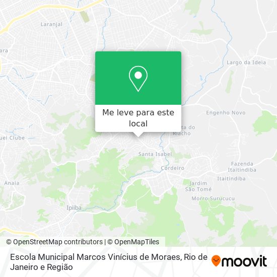 Escola Municipal Marcos Vinícius de Moraes mapa