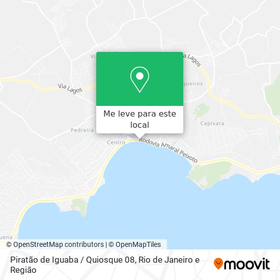 Piratão de Iguaba / Quiosque 08 mapa