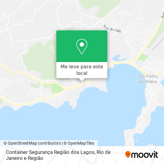 Container Segurança Região dos Lagos mapa