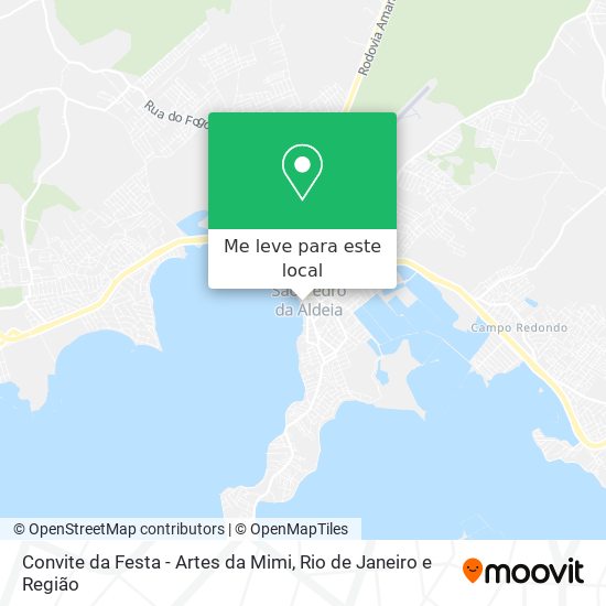 Convite da Festa - Artes da Mimi mapa