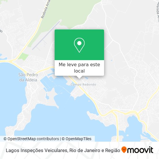 Lagos Inspeções Veiculares mapa