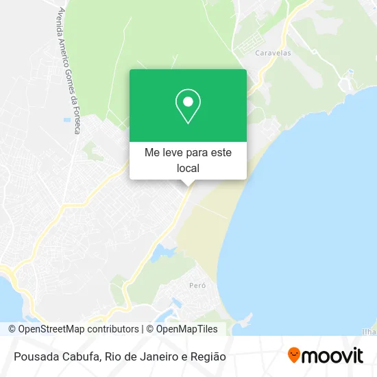 Pousada Cabufa mapa