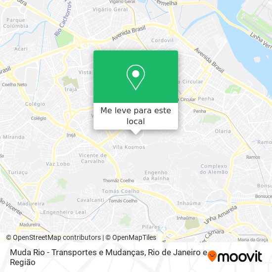 Muda Rio - Transportes e Mudanças mapa