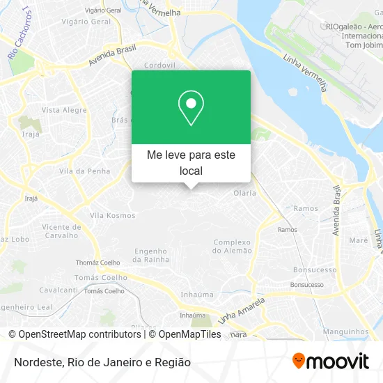 Nordeste mapa