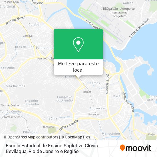 Escola Estadual de Ensino Supletivo Clóvis Beviláqua mapa