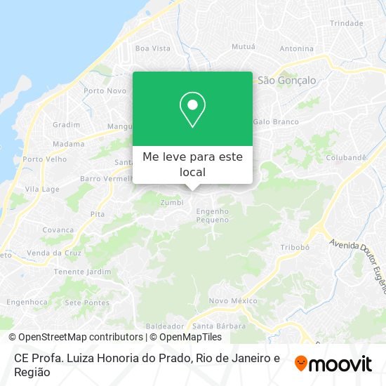 CE Profa. Luiza Honoria do Prado mapa