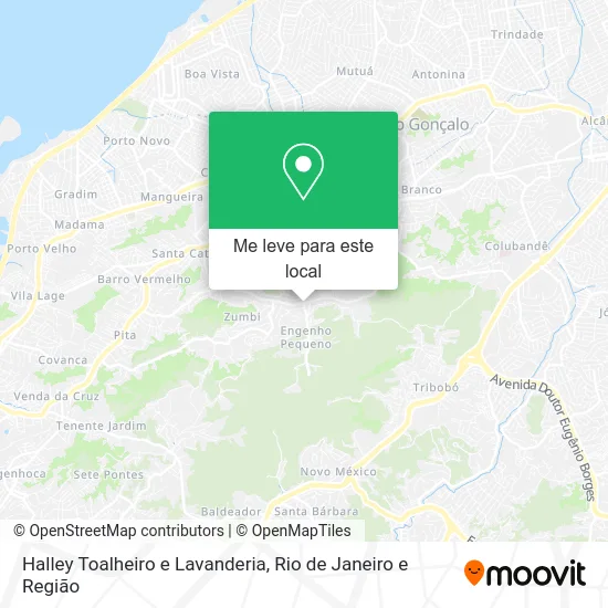 Halley Toalheiro e Lavanderia mapa