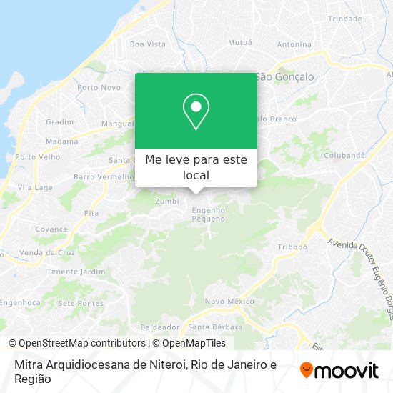 Mitra Arquidiocesana de Niteroi mapa