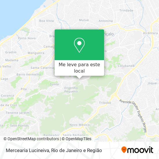 Mercearia Lucineiva mapa
