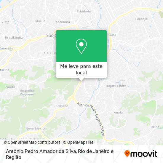 Antônio Pedro Amador da Silva mapa